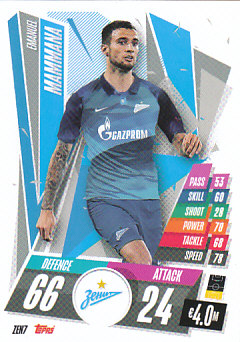 Emanuel Mammana Zenit Petersburg 2020/21 Topps Match Attax CL #ZEN07